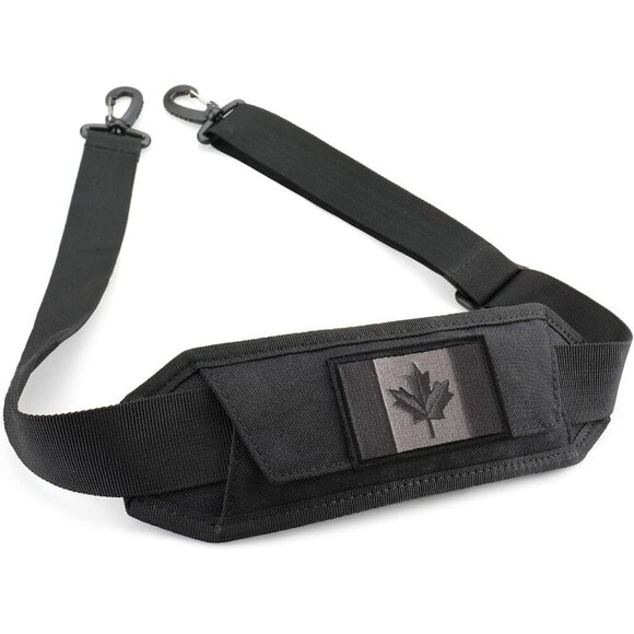🆕 Men Black Universal Bag Strap Tactical Detachable Pad Single Shoulder Strap - Picture 1 of 7